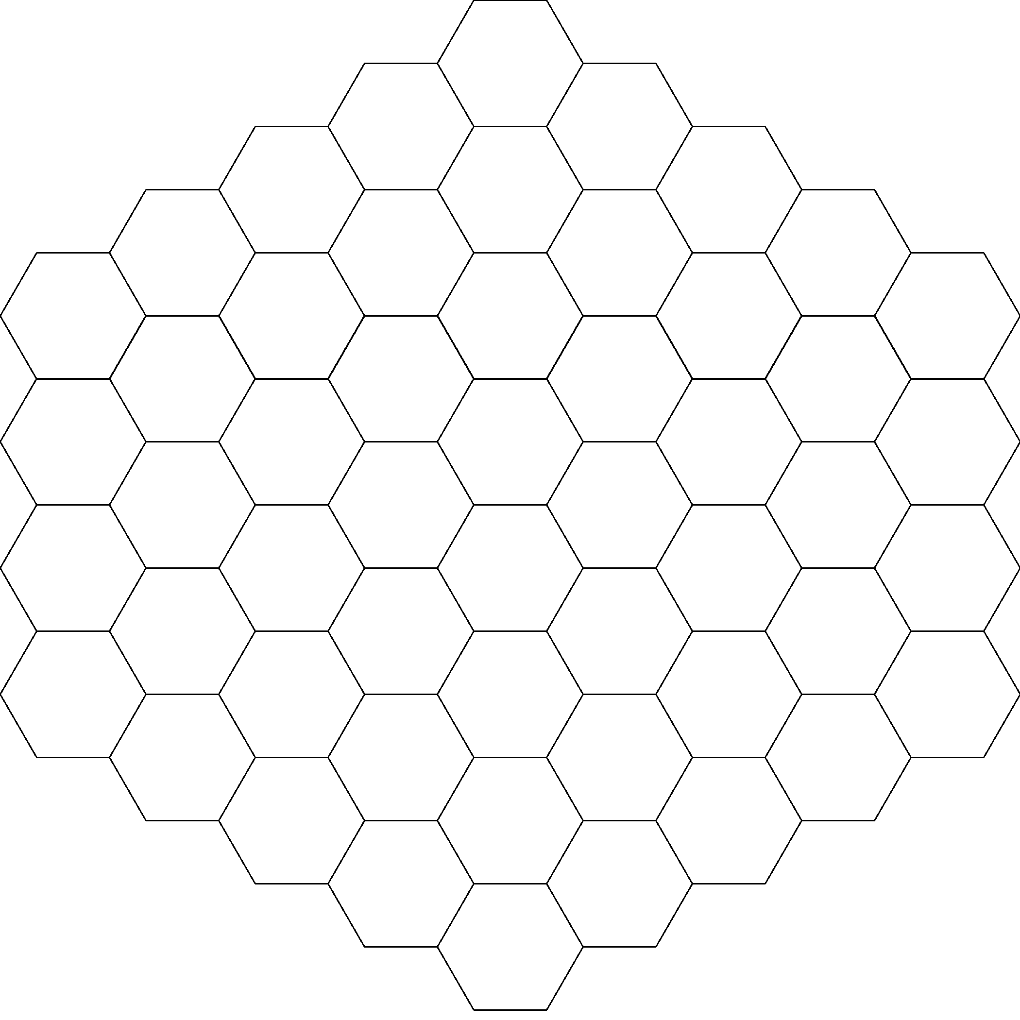 Hex Graph Paper Vector