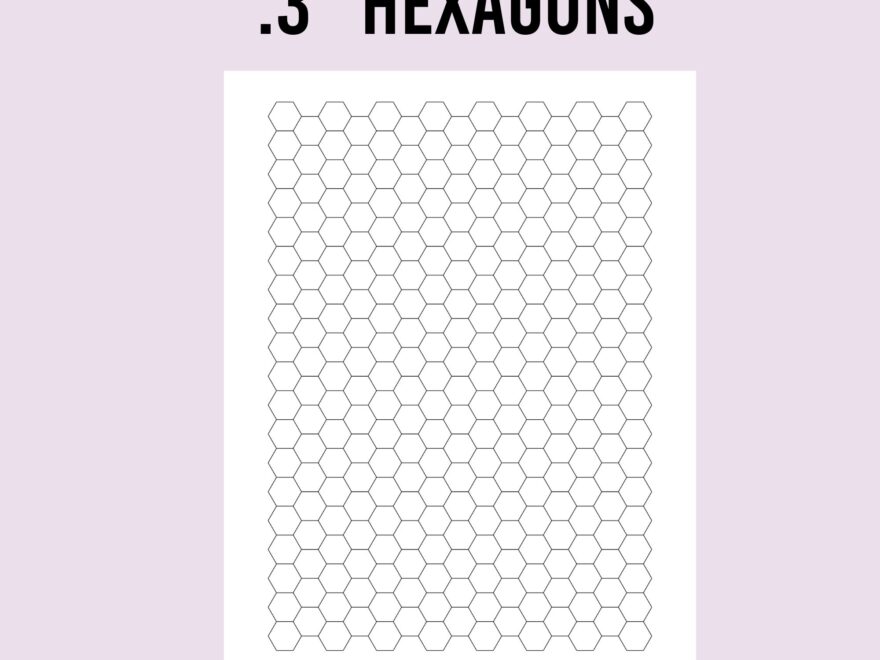 Hexagon Graph Paper Etsy