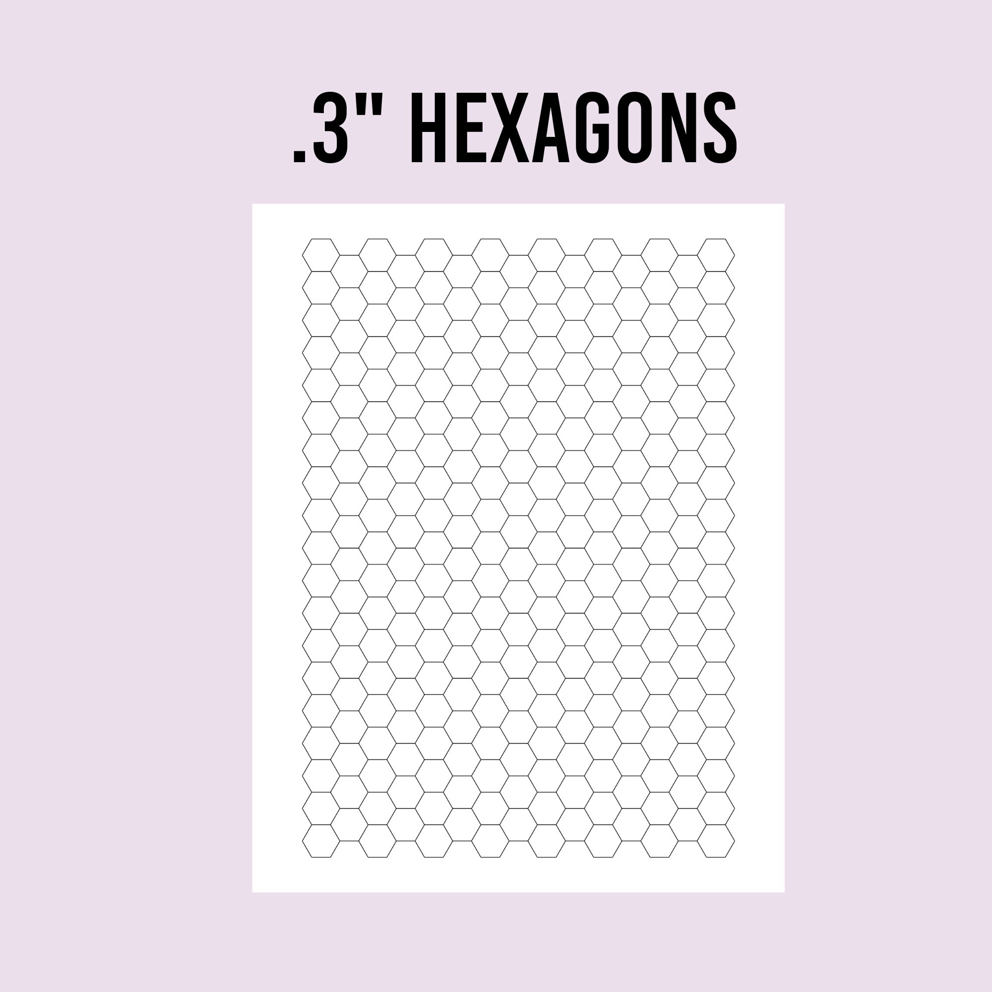 Hexagon Graph Paper Etsy
