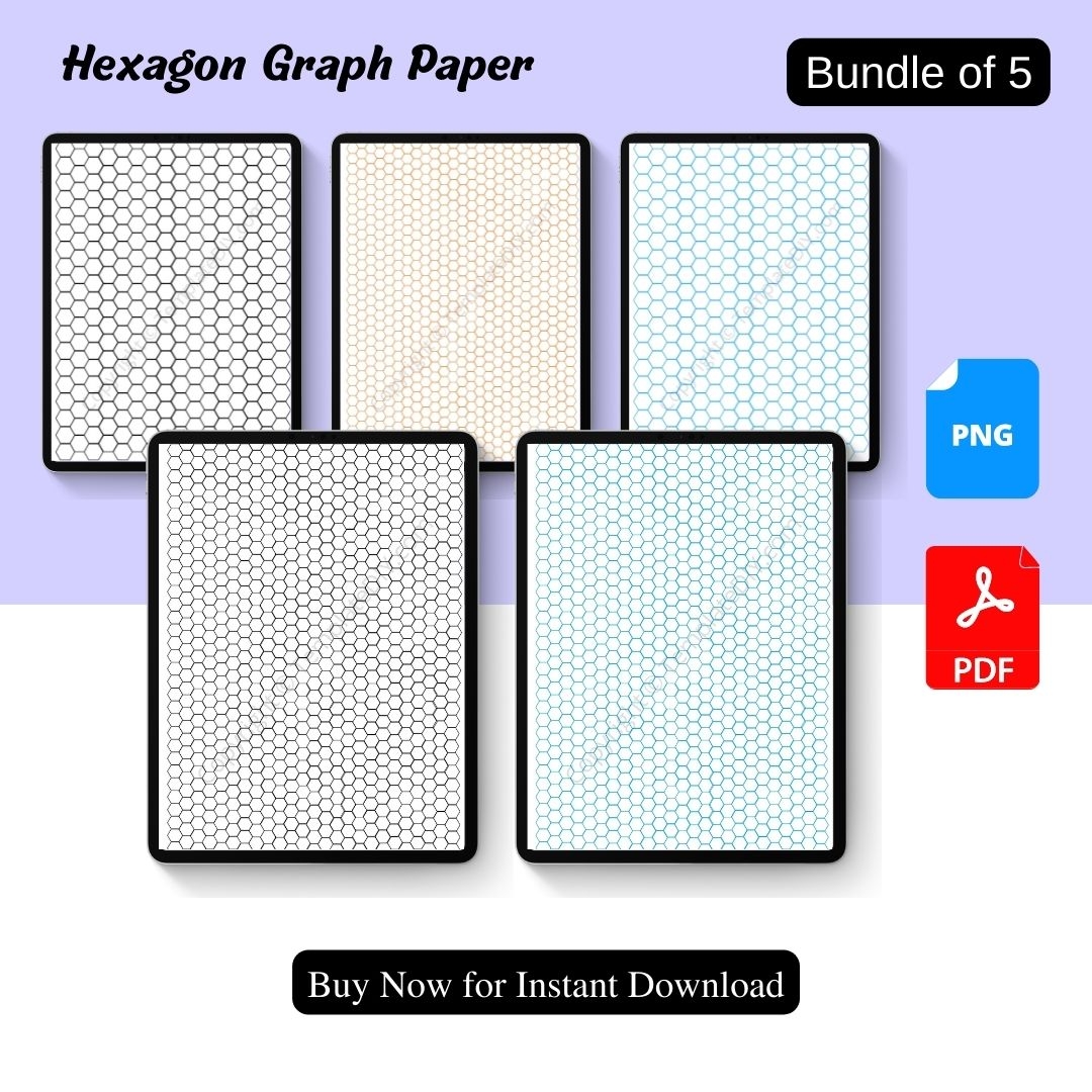 Free Printable Hexagon Graph Paper