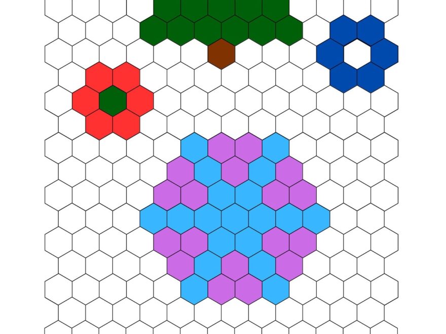 Hexagon Graph Paper Hexi Quilting Paper Hexie Etsy