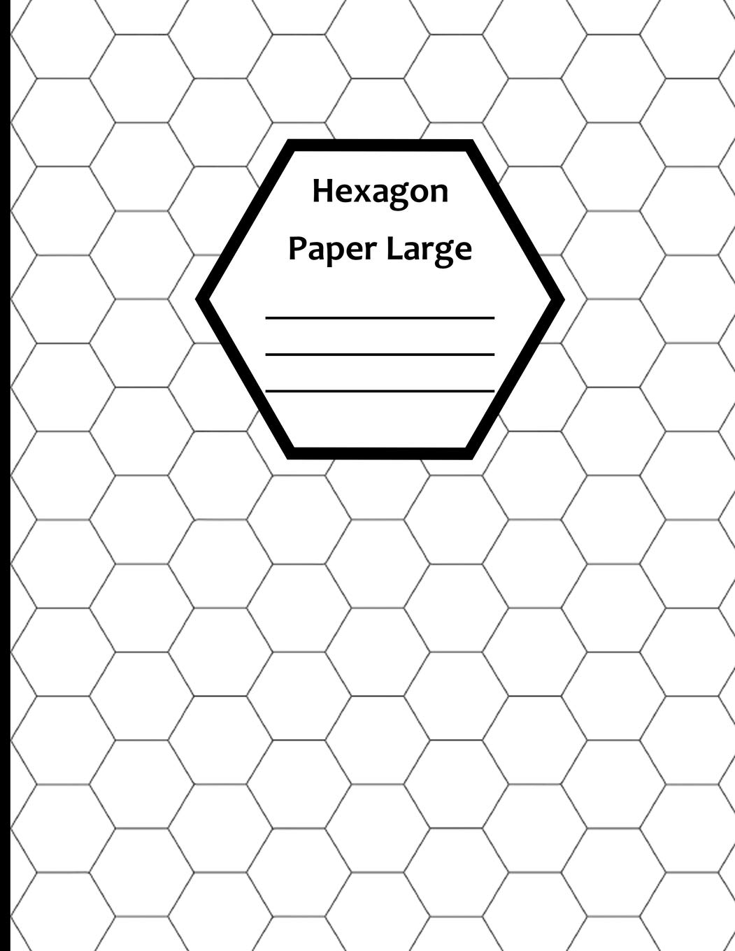 Hexagon Paper Large White Blank Large Hex Graph Paper 8 5 X 11 120 Sheets Factory Red 9781676583752 Amazon Books