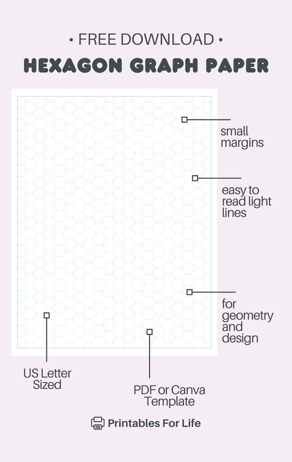 Hexagonal Graph Paper Free Hex Paper Printable