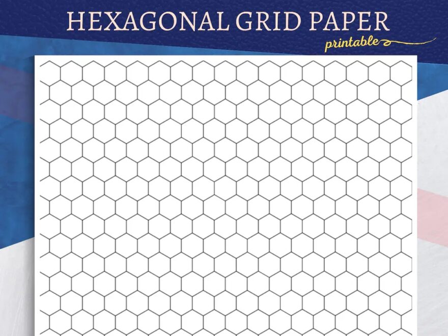 Hexagonal Grid Paper Hexagonal Grid Honeycomb Coloring Drawing Organic Chemistry RPG Map 4 Zooms A4 And US Letter Etsy