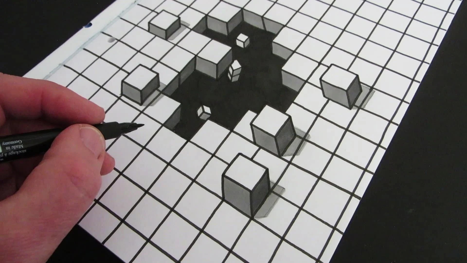 How To Draw A Cubetacular Hole In Your Paper The Kid Should See This