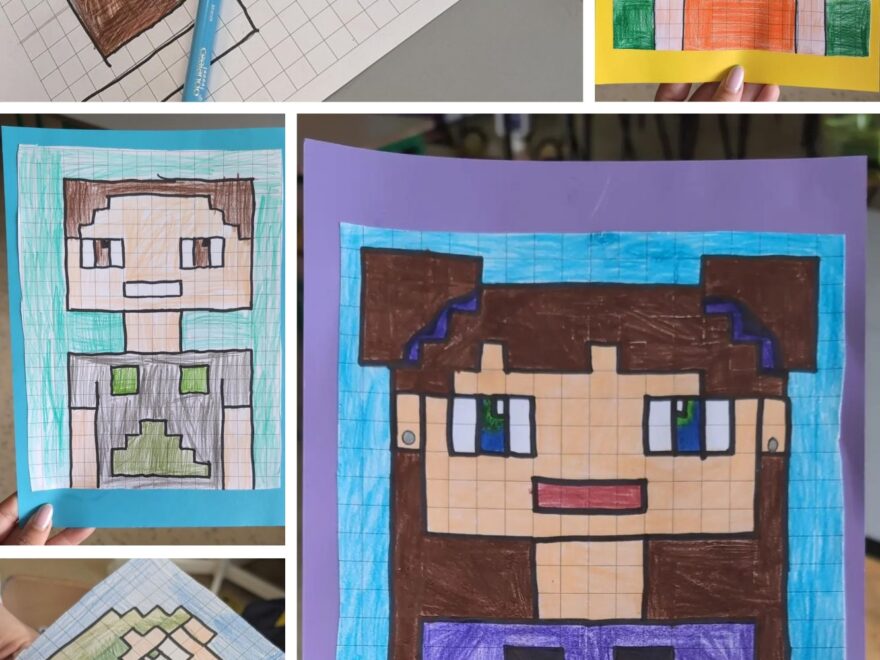 How To Draw A Minecraft Selfie Easy Minecraft Self Portrait Art