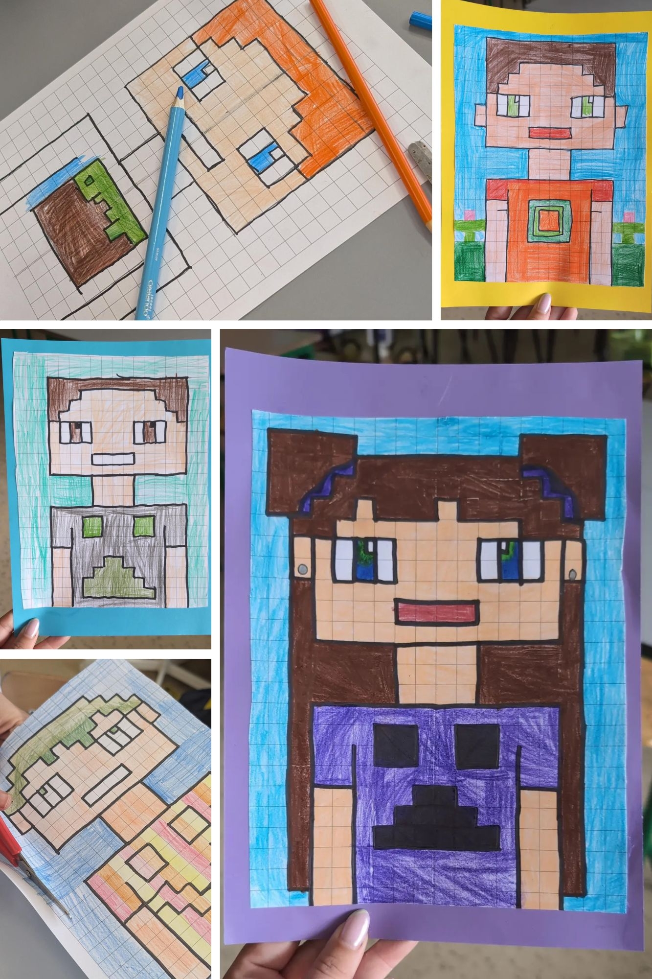 How To Draw A Minecraft Selfie Easy Minecraft Self Portrait Art How To Draw A Minecraft Selfie Easy Minecraft Self Portrait Art