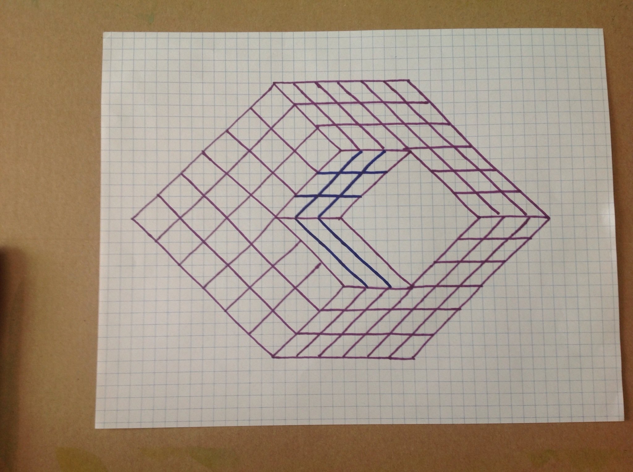 Illusion Drawing 3d Graphing Paper