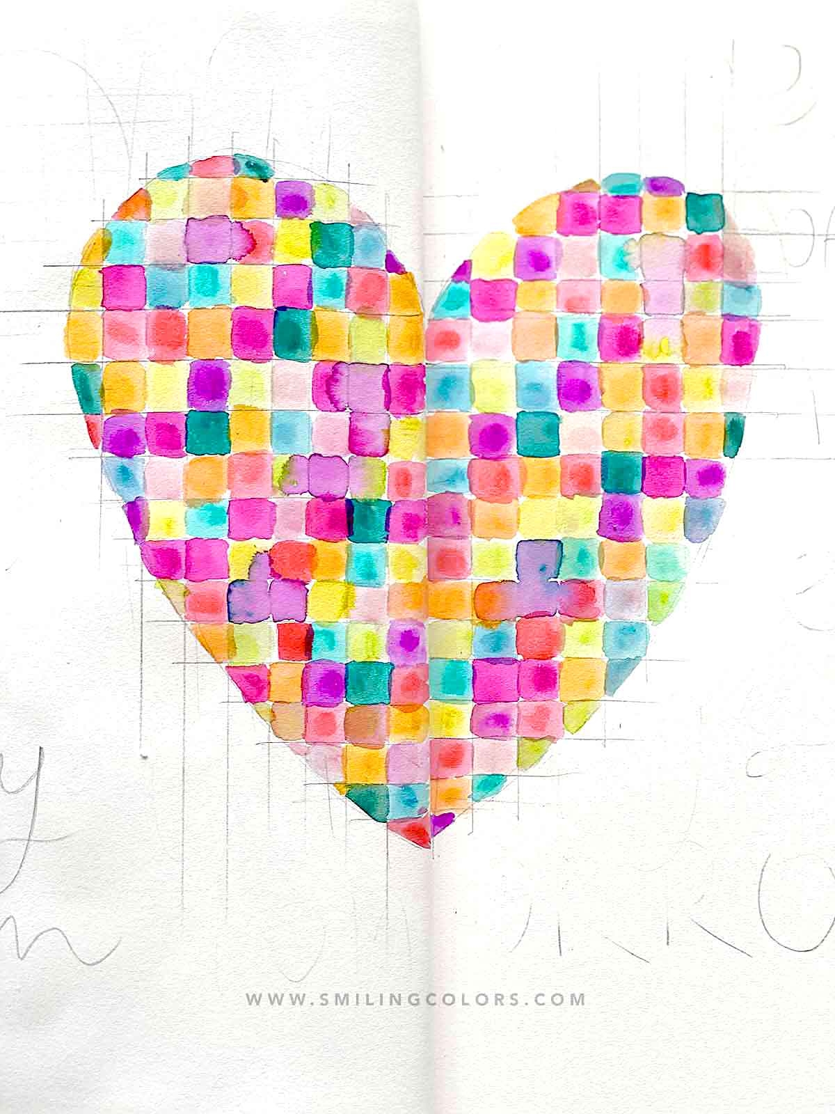 How To Draw Pixel Art On Paper With Markers Smiling Colors