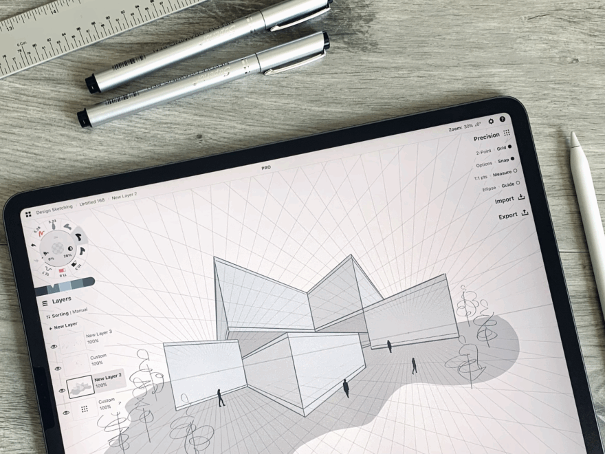 How To Sketch With A Perspective Grid Concepts App Infinite Flexible Sketching