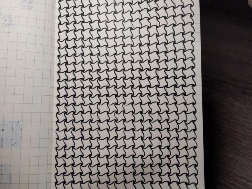 I Filled A Whole Page Of My Graph Paper Doodle Book With This Little Pattern And Found It Oddly Satisfying R doodles