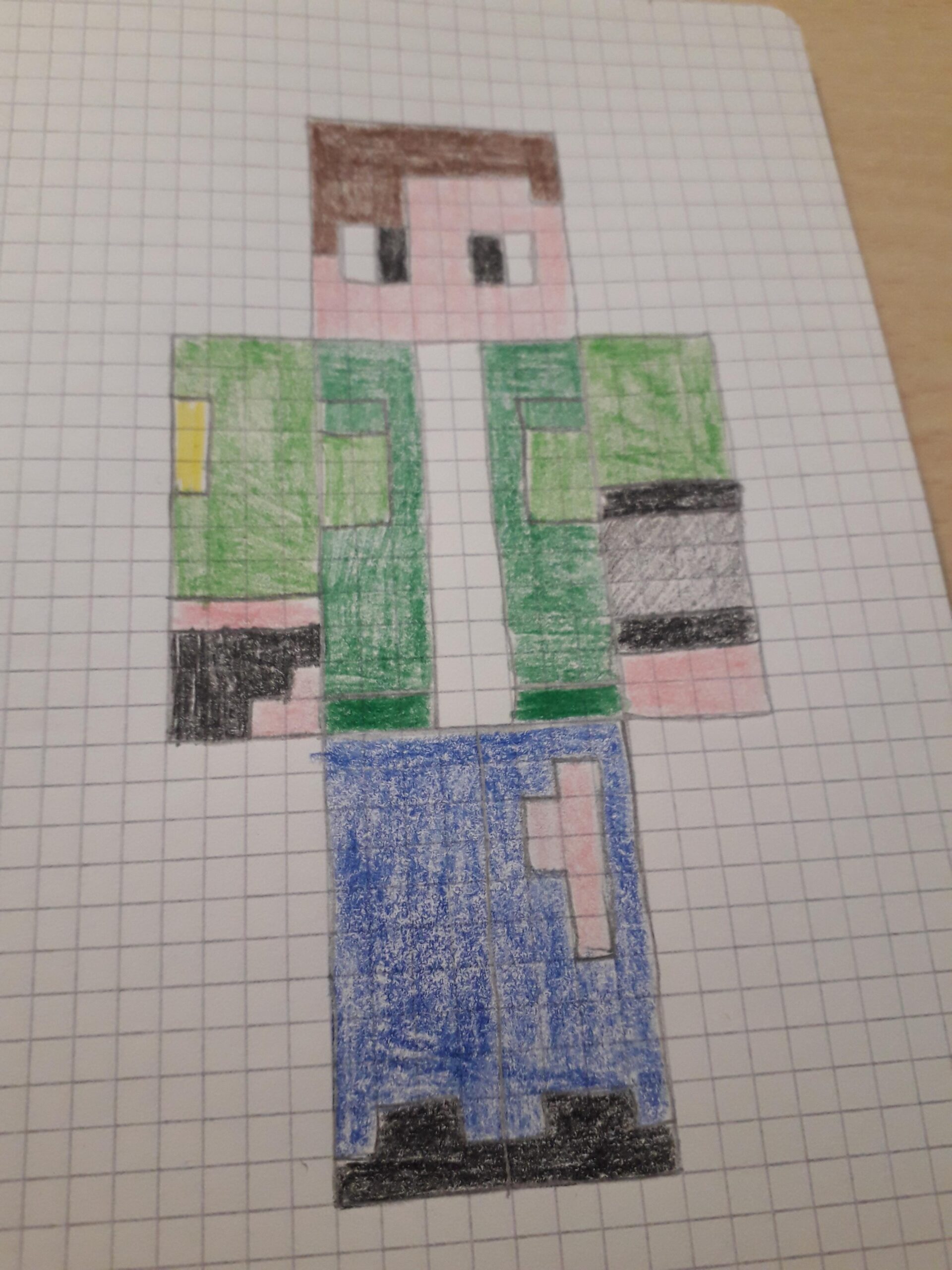 Minecraft Graph Paper Drawing
