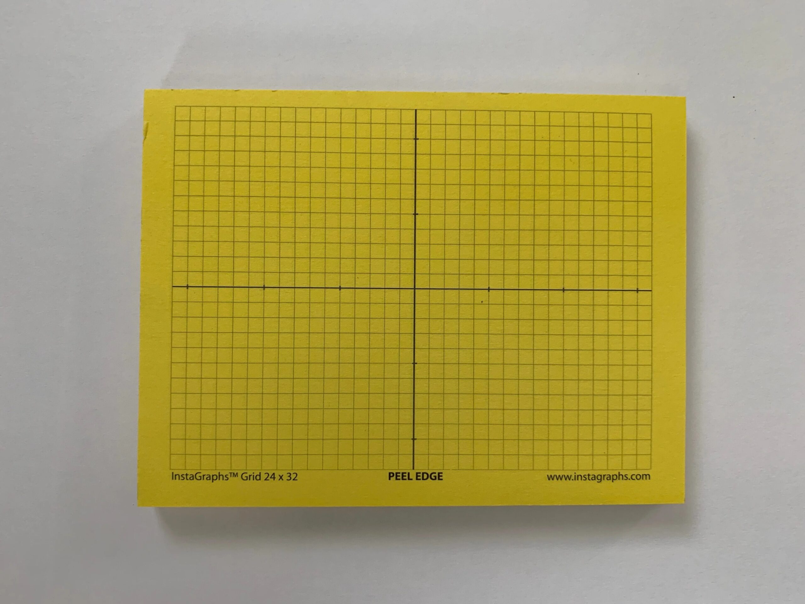 InstaGraphs 24x32 Grid With Axes 50 Sheets pad 3 x4 With 4th Generation all Over Adhesive InstaGraphs By Clear Educational Solutions
