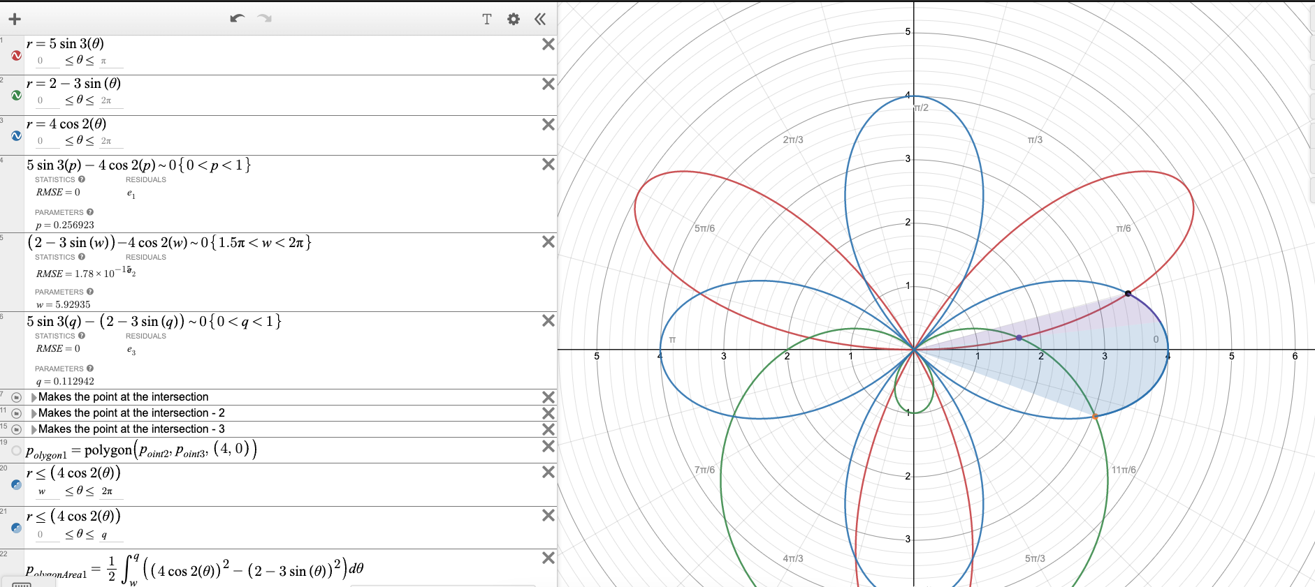 Is There Any Way To Shade An Area Between Two Polar Equations Https www Desmos calculator sn17mvmk2m R desmos