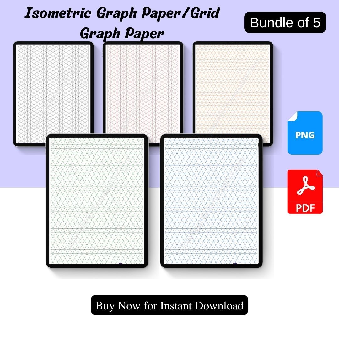 Isometric Graph Paper Printable PDF For Math Art