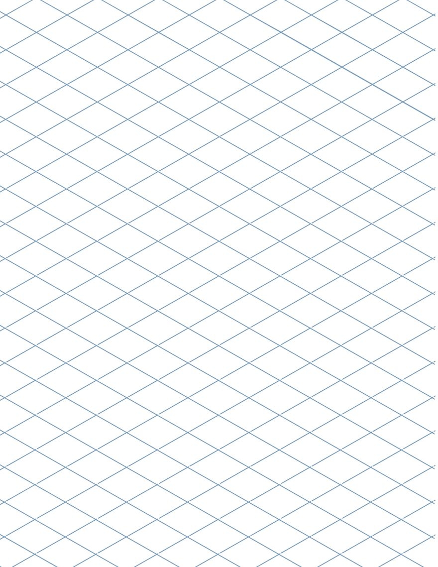 Isometric Paper In Illustrator PSD Word Download Template