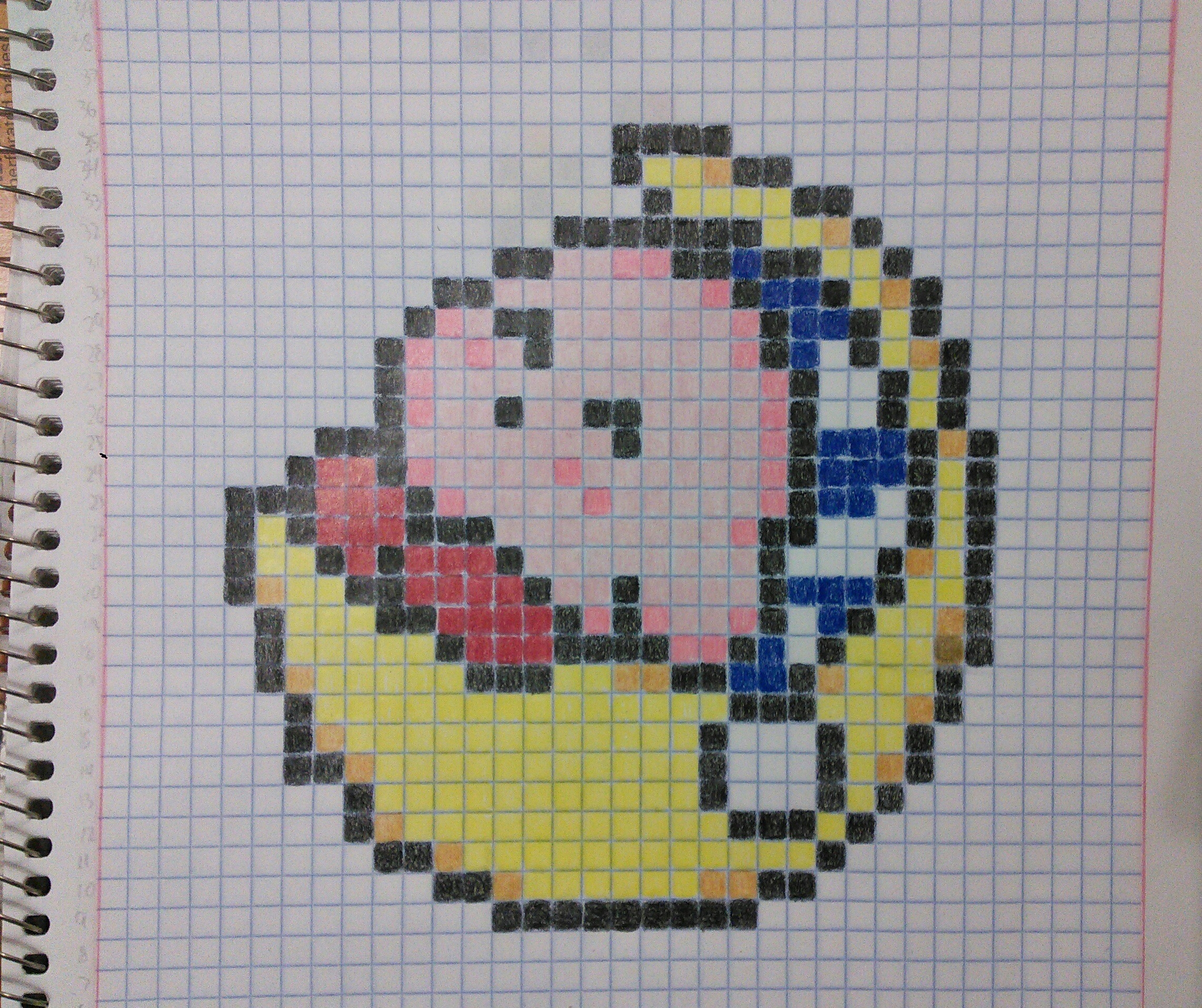 Kirby Pixel Art Colorpencil Madness
