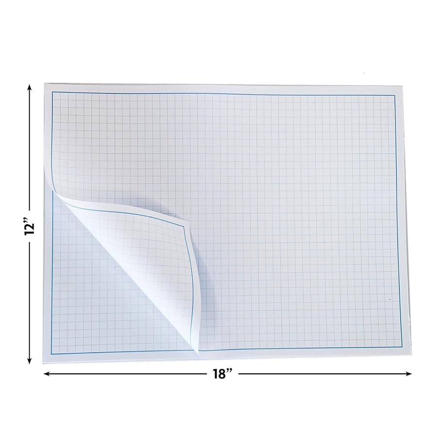 Large Graph Paper 24 X 36 1 4 Grid Pad Gisgfim 2 Pads Large Engineering Graph Paper 22x17 Inch Sturdy Graph Desk Pad 1 4inch Quad Grid Blueprint Paper Giant Drafting Pad Sketching Graph