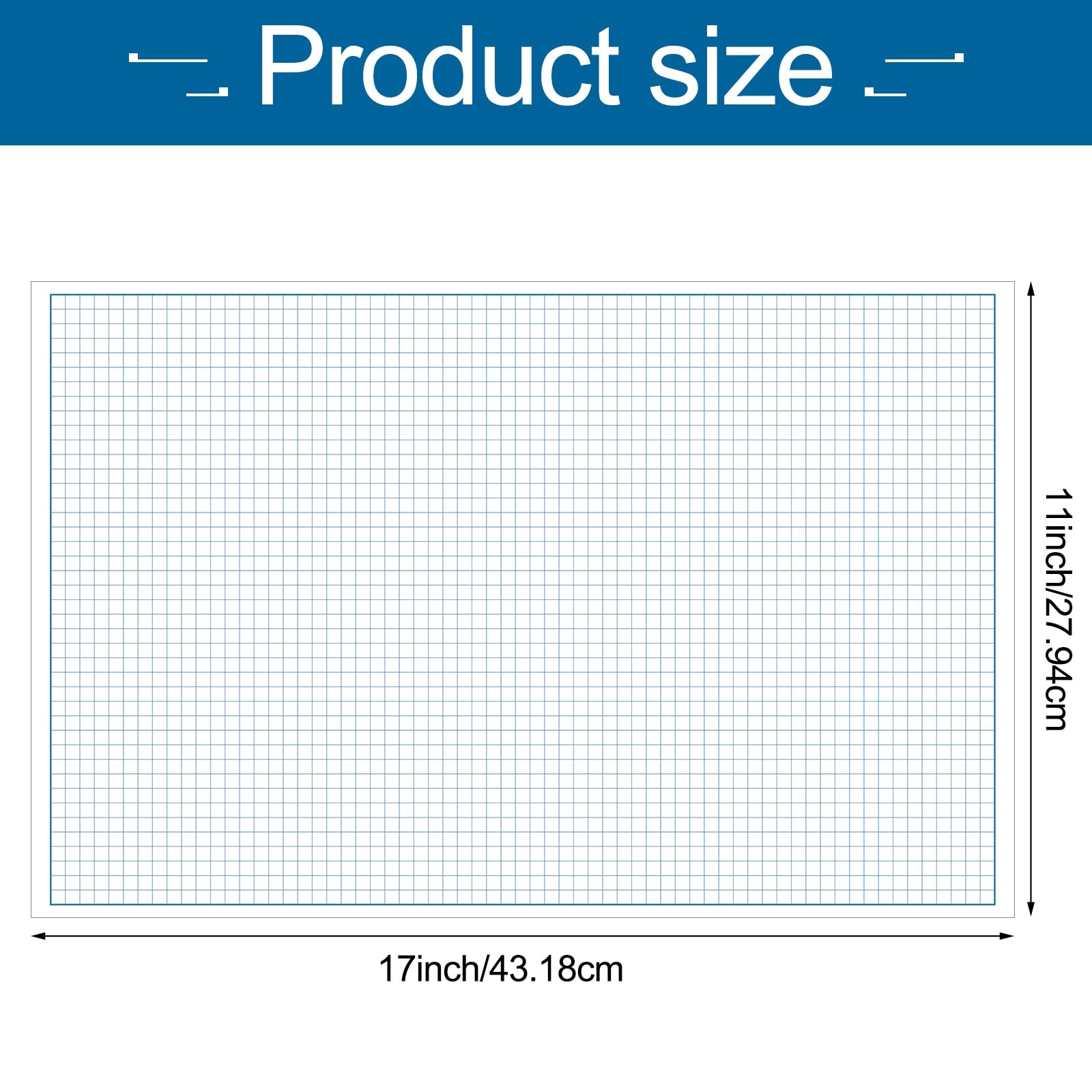Large Graph Paper Graph Paper Pad 17 X 11 25 Sheets Blue Line Border Blueprint Blueprint Paper
