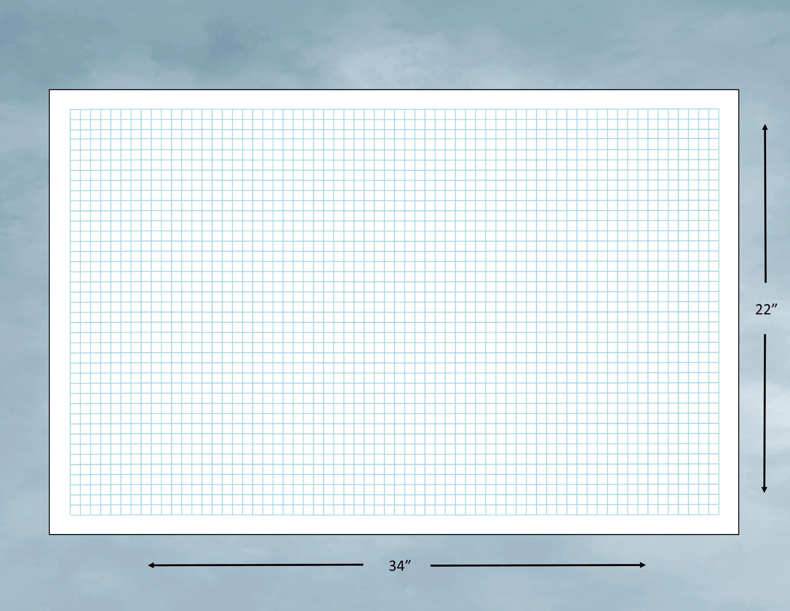 Large Reusable Laminated Grid Graph Paper Perfect For Home Kitchen Landscape Or Clothing Designs Math Or Science Projects 22x34 With Pen Etsy Israel