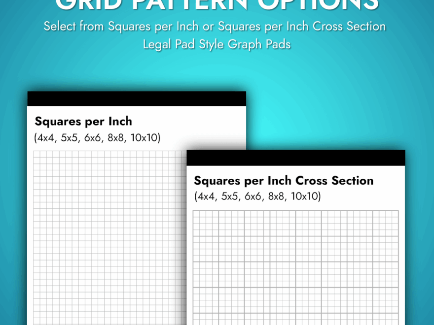 Legal Pad Style Graph Pads 8 5 X 11 5 PrintPPS