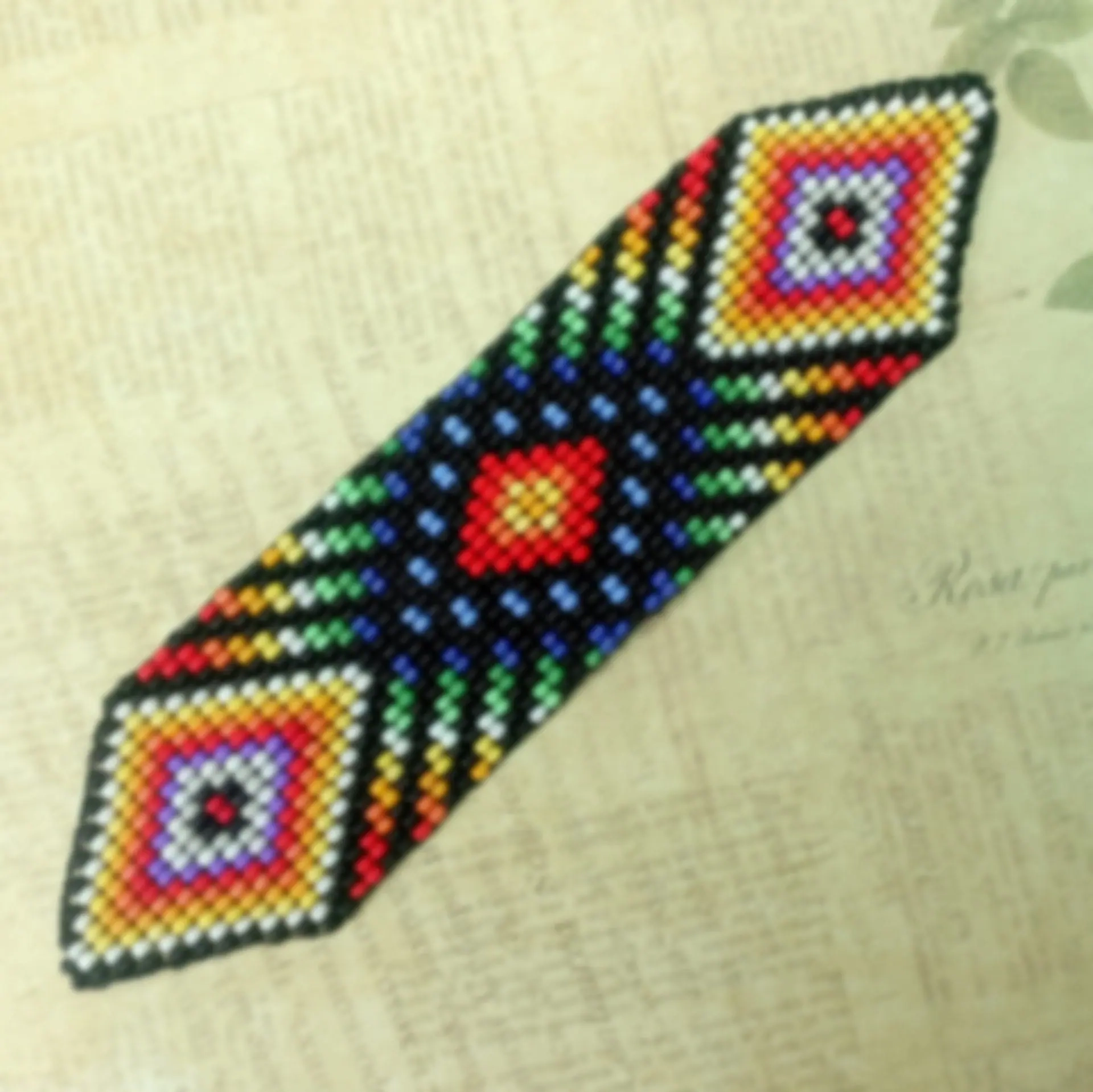 Beaded Rainbow Pattern Graph Paper