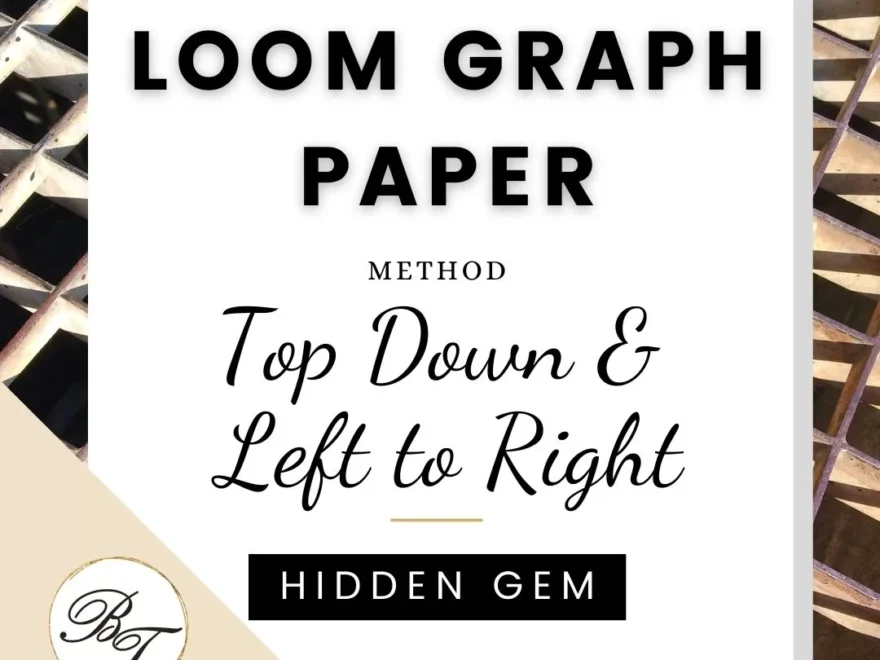 Loom Graph Paper Top Down Left To Right Method Beading Treasures