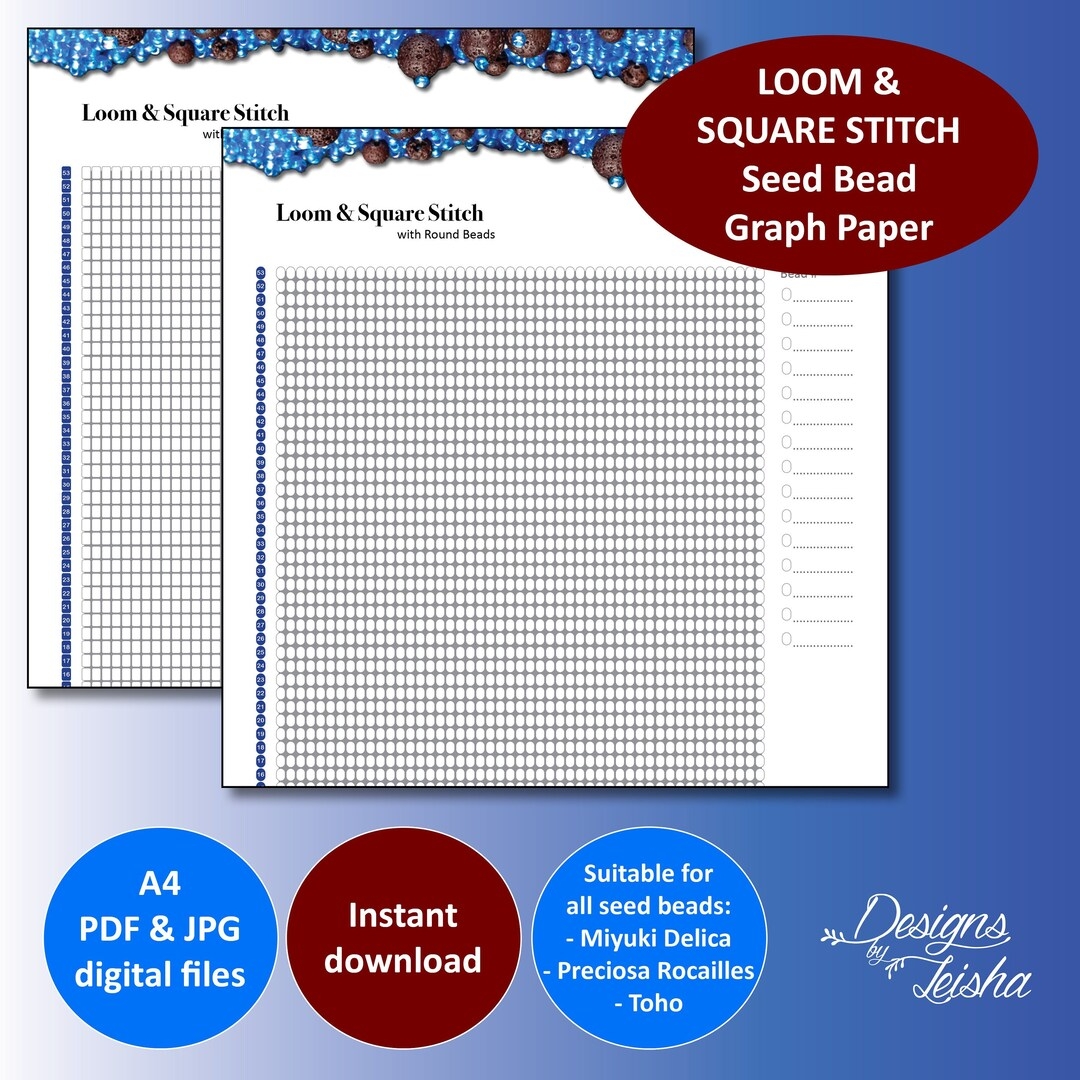 Loom Beading Graph Paper Loom Beading Graph Paper