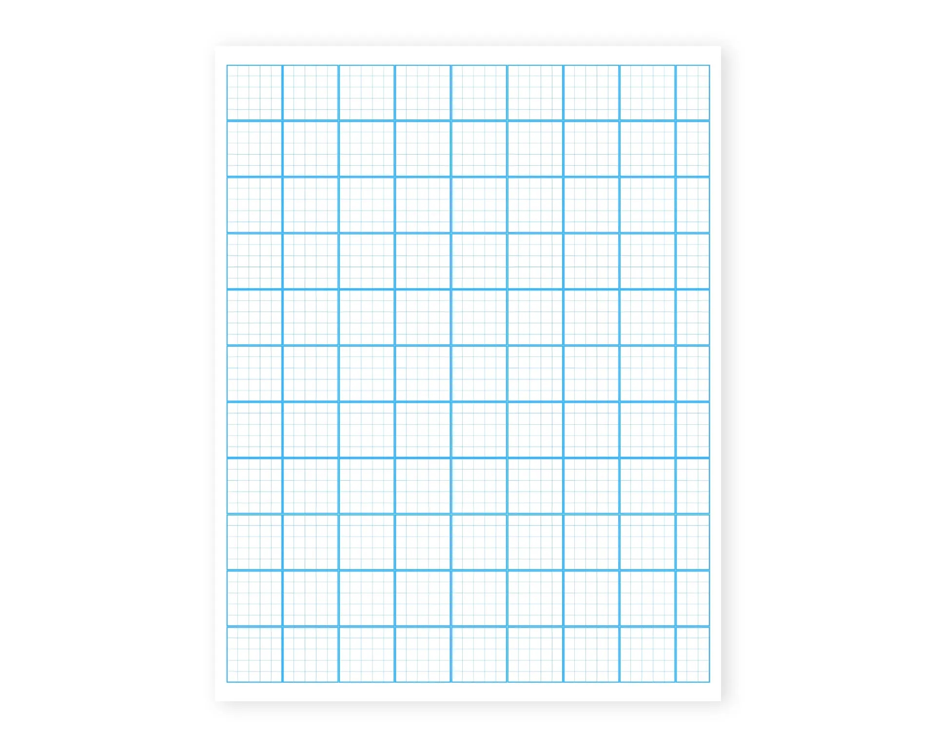 Loose Leaf Colored Graph Paper Refill Standard Letter Size Notebook Paper Pack Of 25 50 Pages Pre Punched Options