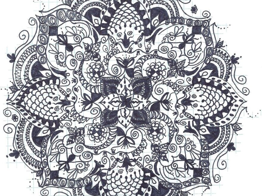 Mandala Doodle On Graph Paper I Bought Some Graph Paper To Flickr