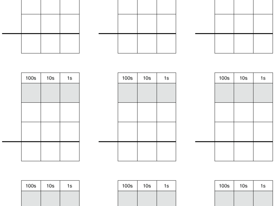 Math Practice Grid Paper For Carrying Borrowing And Regrouping Free Homeschool Download Northwest Edible Life