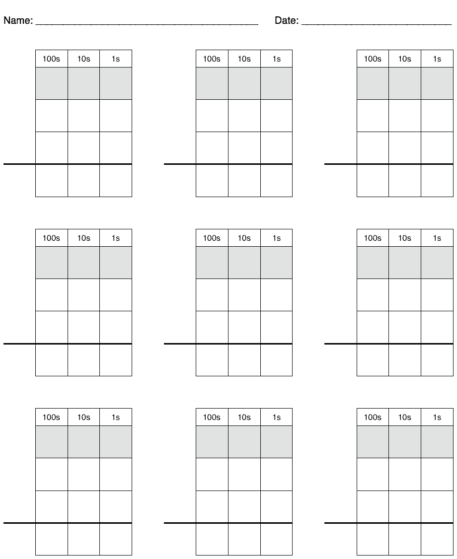 Math Practice Grid Paper For Carrying Borrowing And Regrouping Free Homeschool Download Northwest Edible Life Math Practice Grid Paper For Carrying Borrowing And Regrouping Free Homeschool Download Northwest Edible Life