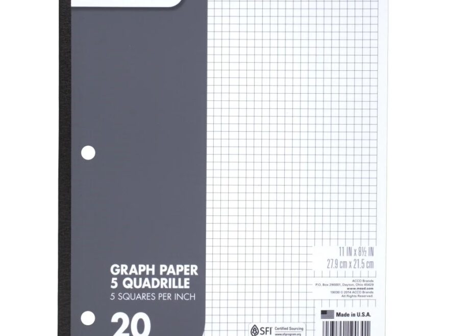 Mead 5 Quadrille Graph Paper Letter 8 1 2 X 11 White Paper 12 Box Walmart