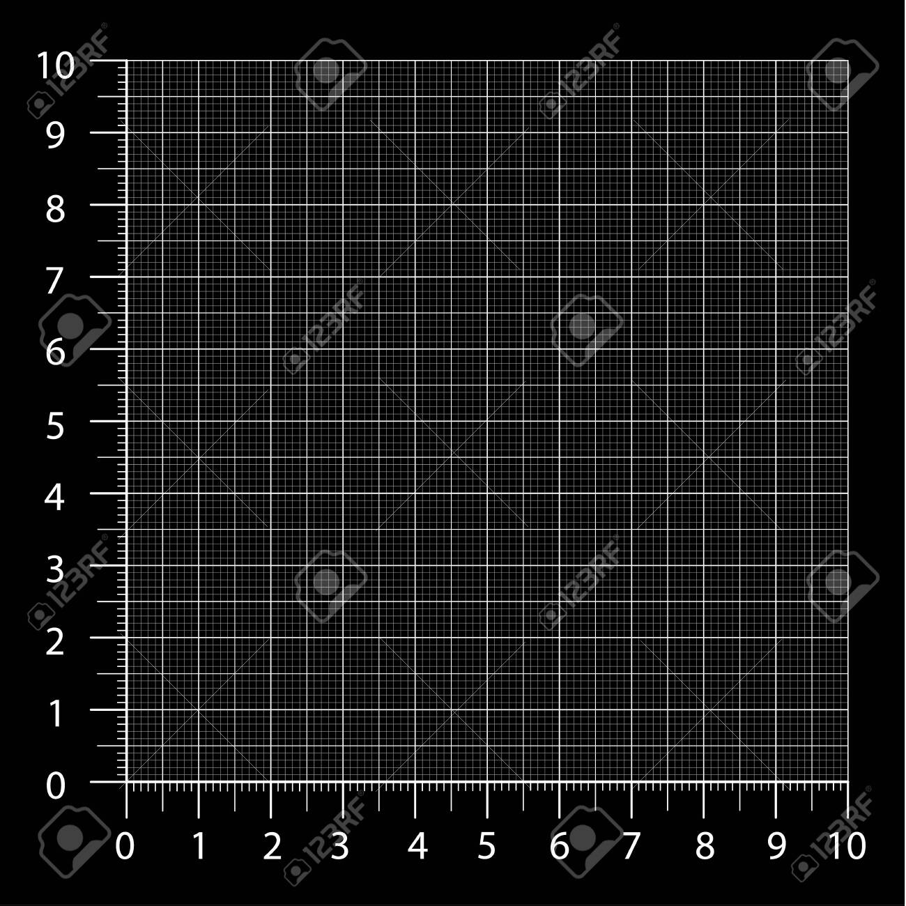 Graphing Paper With Line Numbers Template
