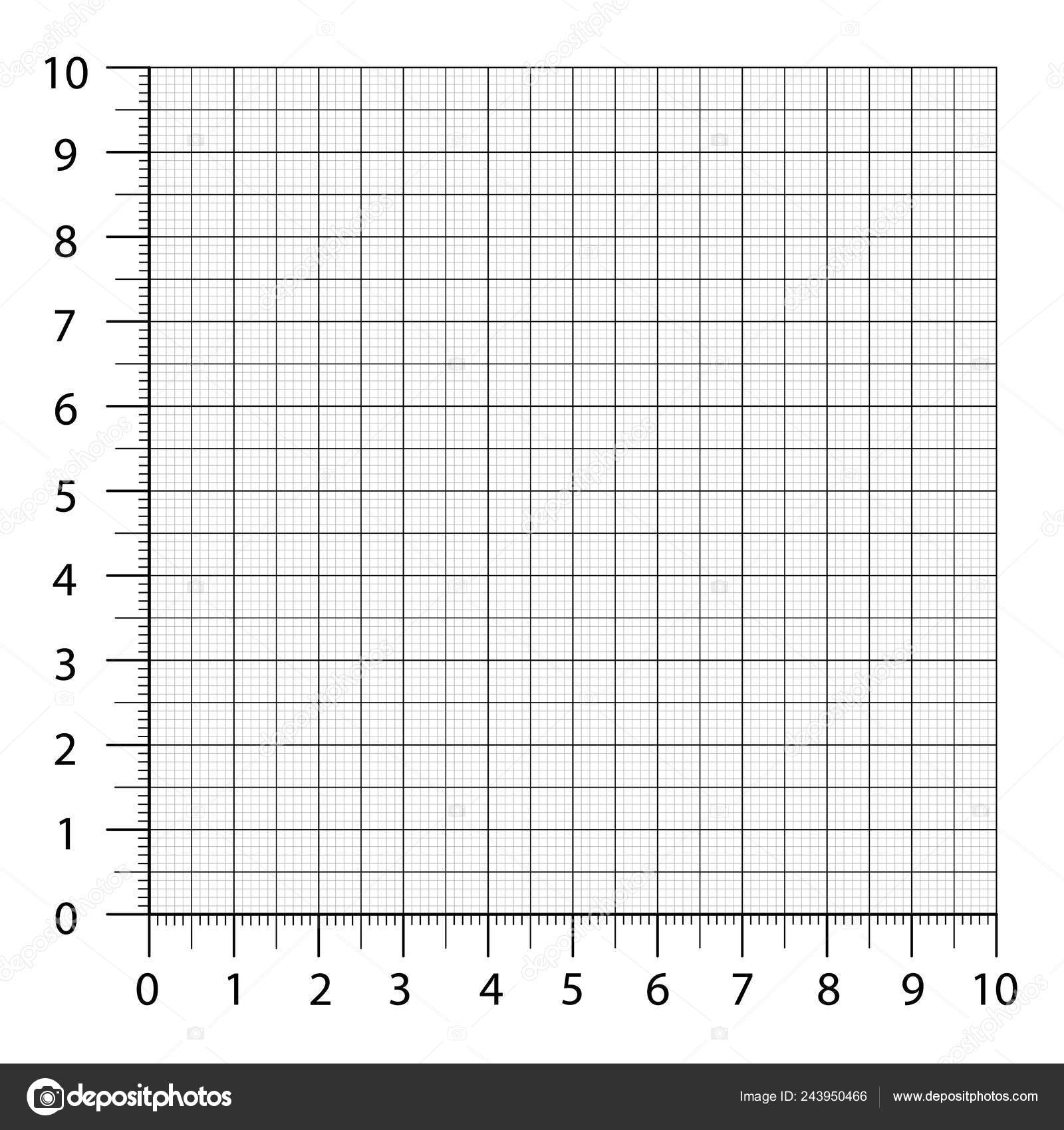 Measured Grid Graph Plotting Grid Corner Ruler With Sets Of Measurement Numbers Isolated On The White Background Vector Graph Paper Template Background Stock Vector By Ann Zasimova 243950466