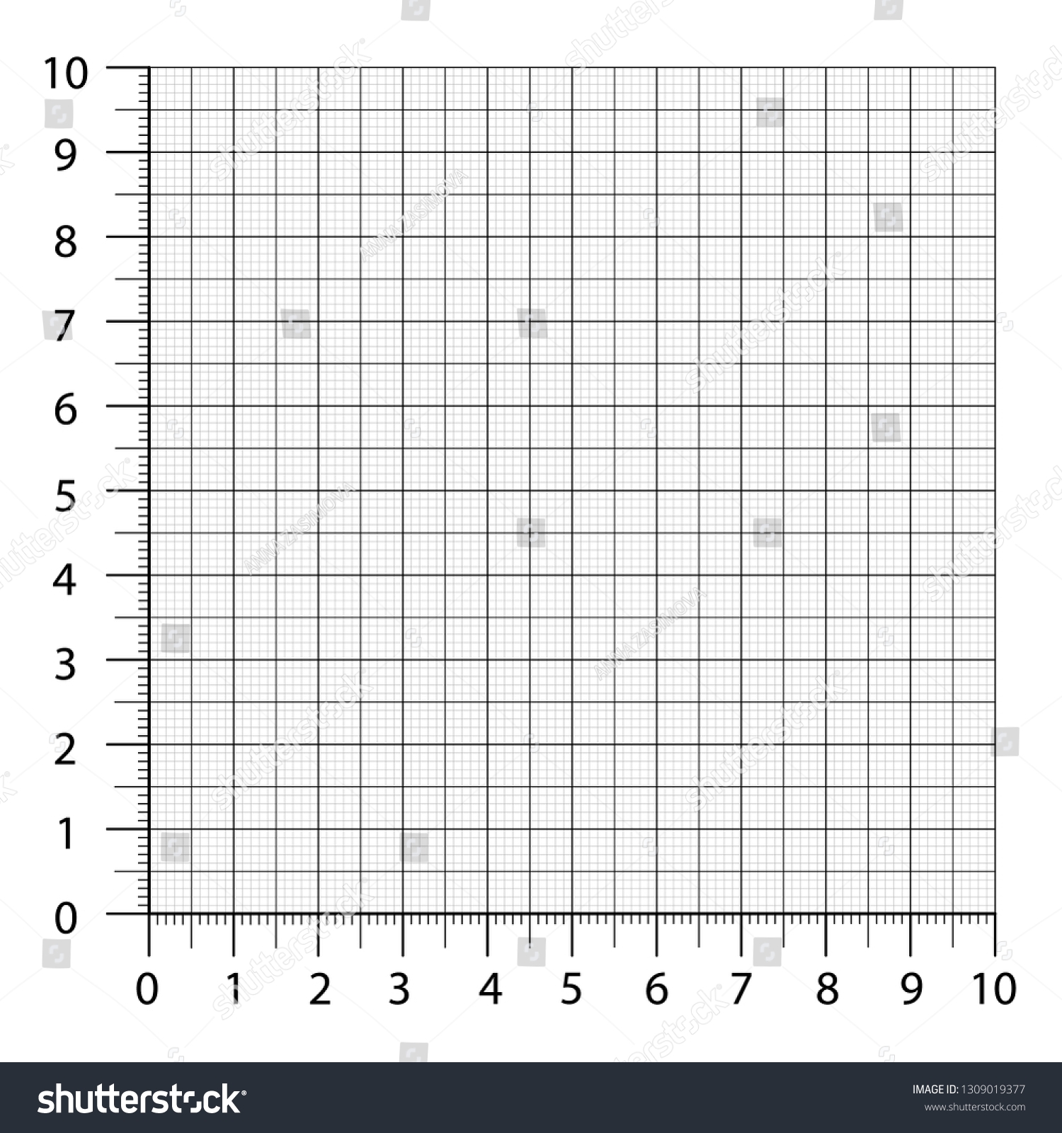 Numbered Graph Paper Templates