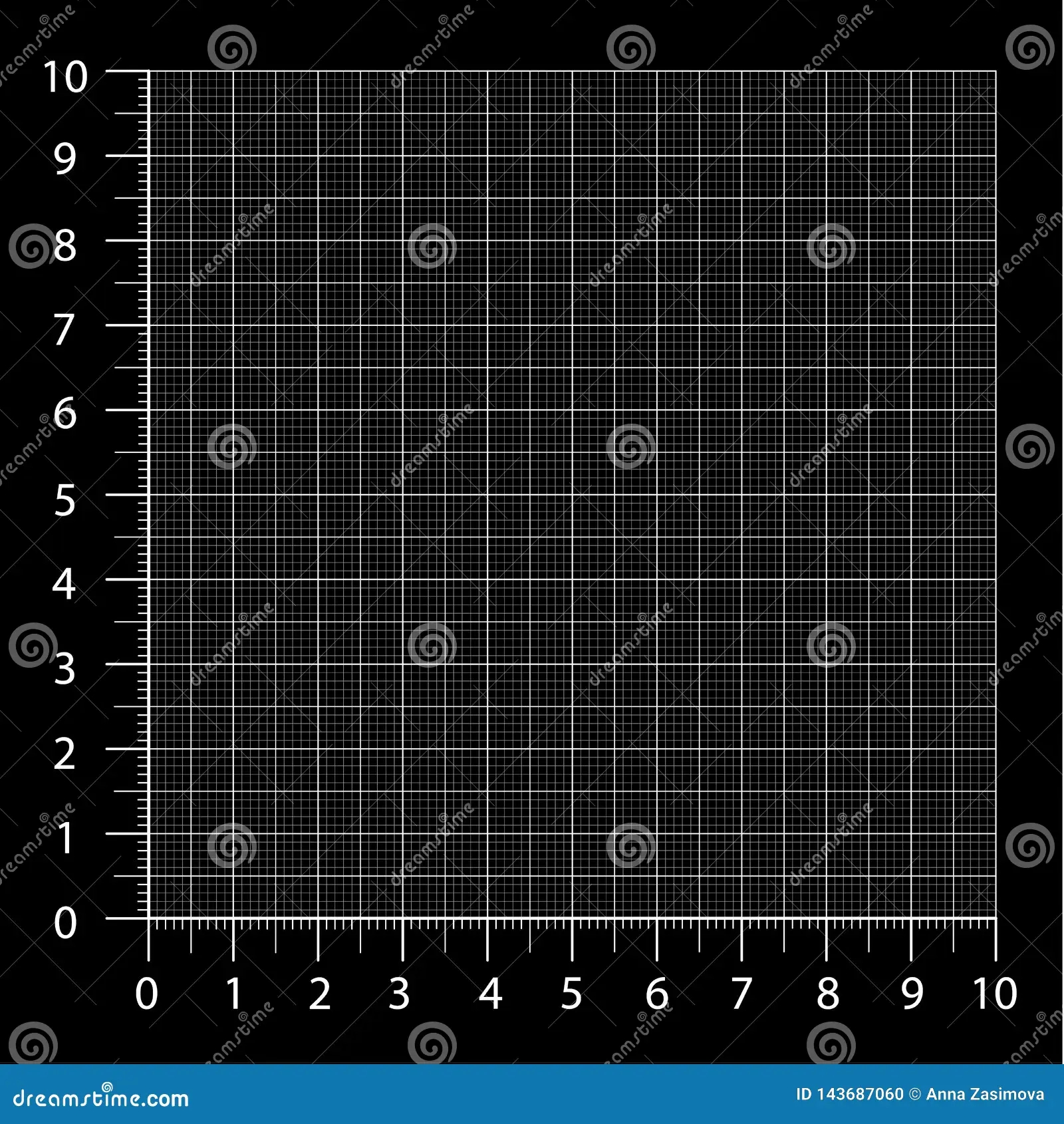 Measured Grid Graph Plotting Grid Stock Vector Illustration Of Abstract Editable 143687060