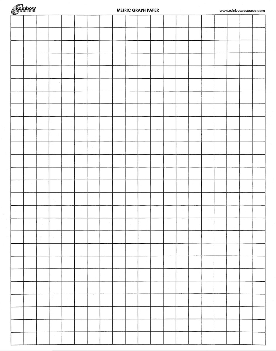 Metric 1 Centimeter Graph Paper 100 Sheets Metric 1 Centimeter Graph Paper 100 Sheets