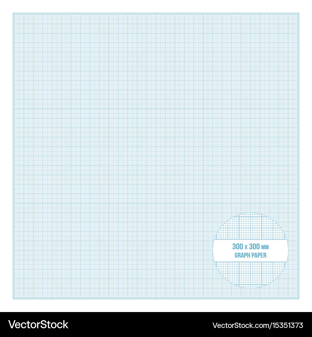 Metric Graph Paper 30x30cm Royalty Free Vector Image