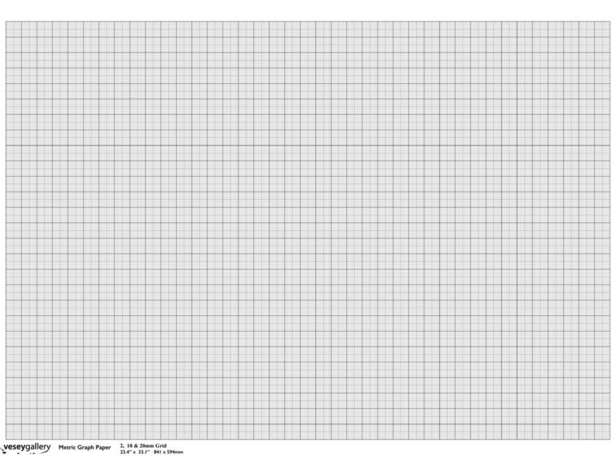 Metric Graph Paper A1 2 10 20mm Grid 100gsm Paper Pack Of 5 Sheets EBay