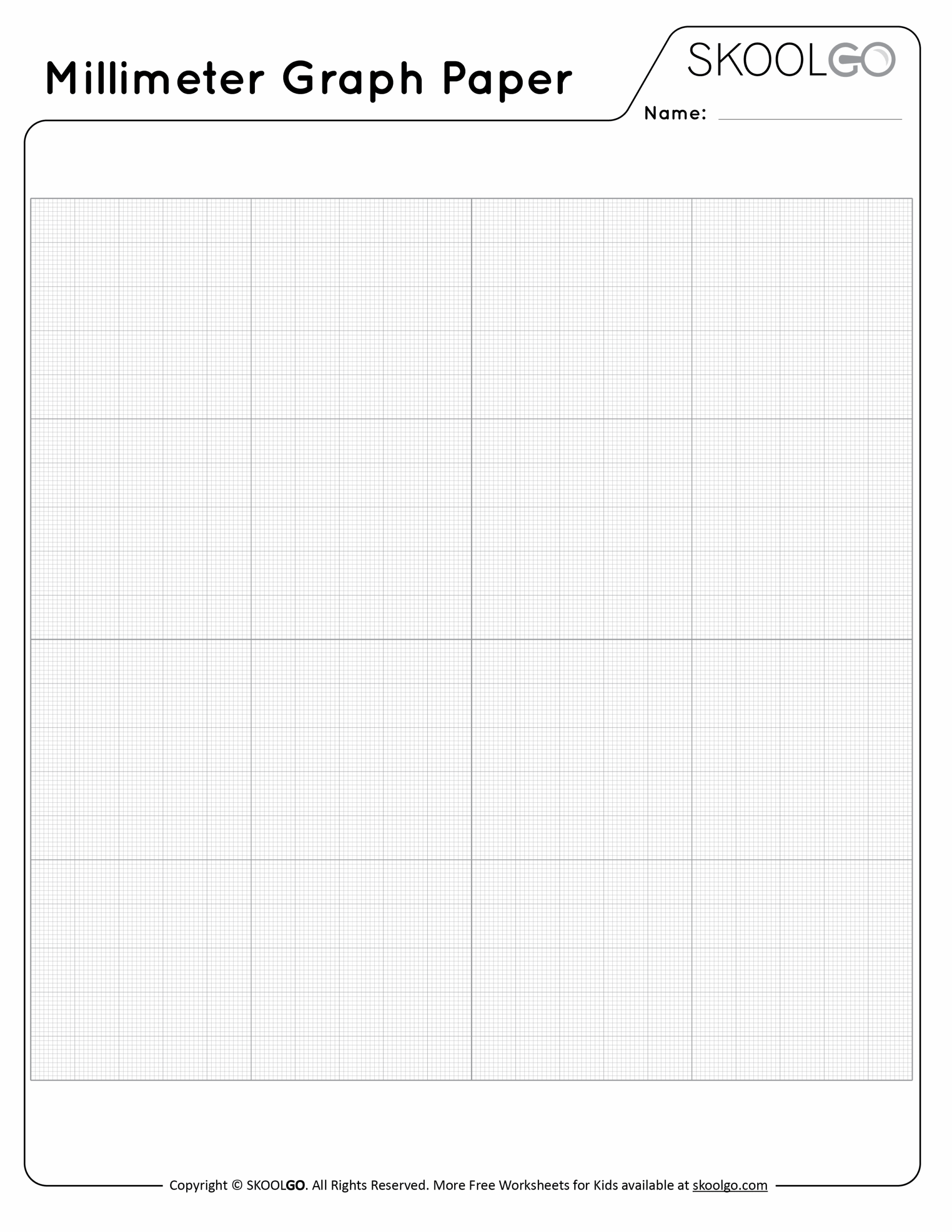 Millimeter Graph Paper SKOOLGO
