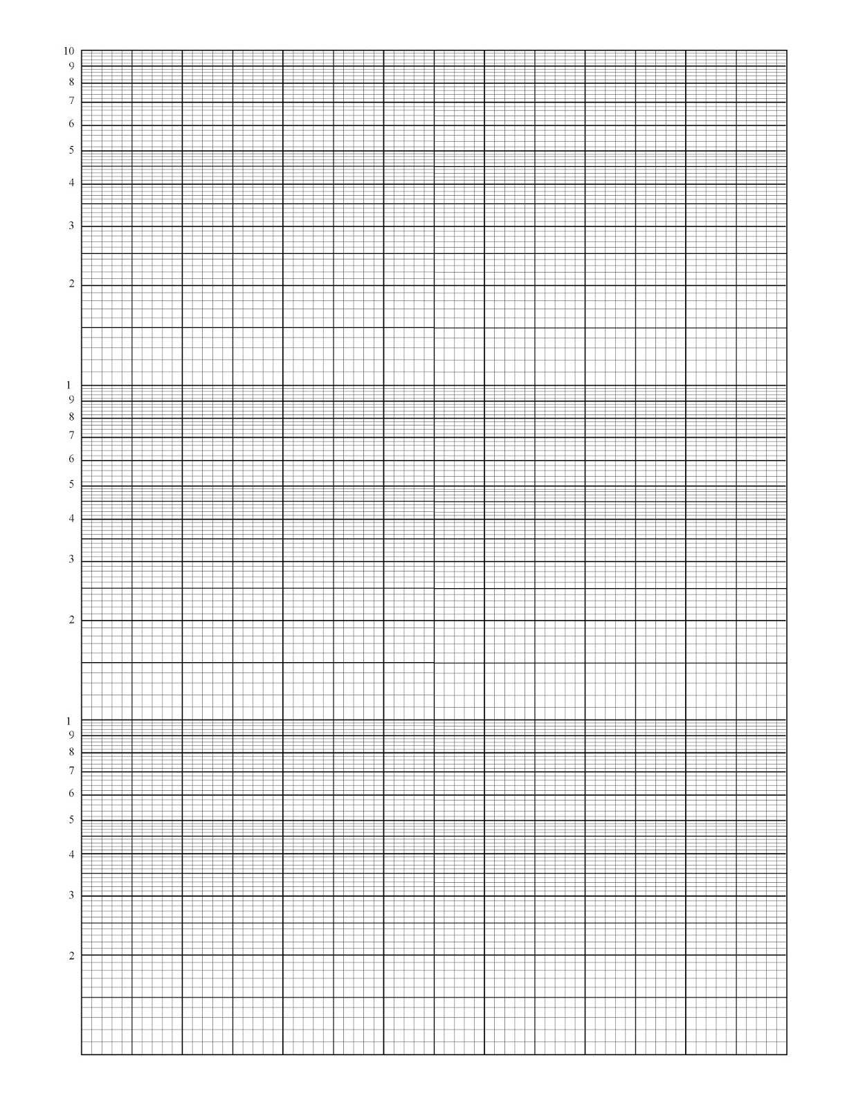 Semi-Long Graph Paper Dot Graph