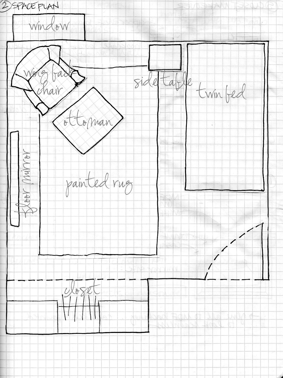 My 3 Monsters 31 Days To A Brand New Room Day 2 Space Planning