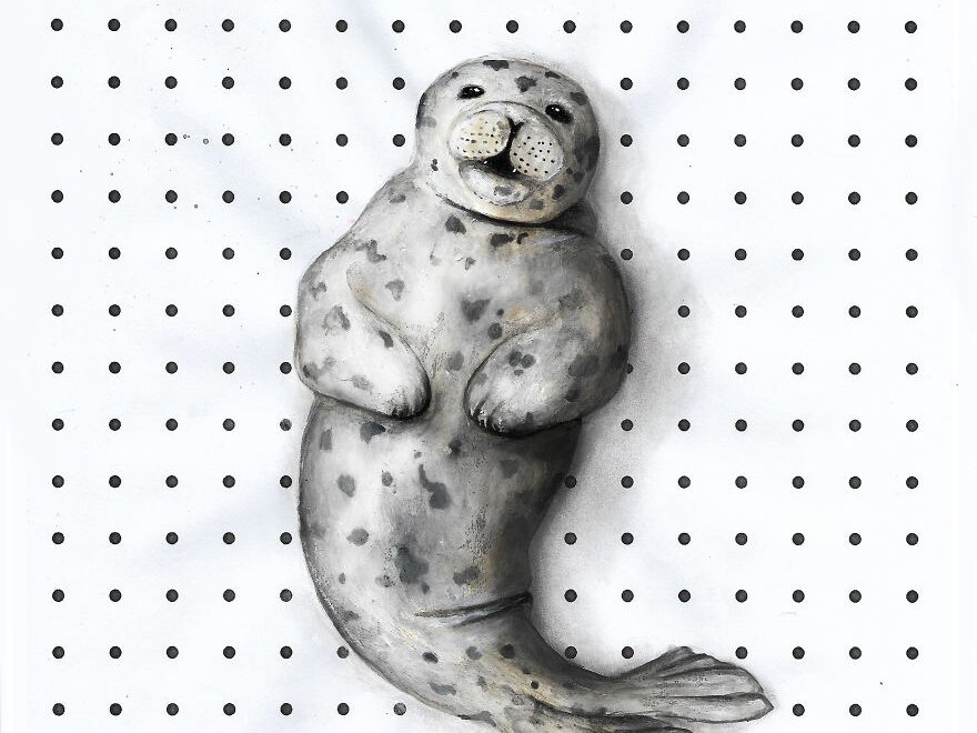 My 8 Animal Drawings On Lined Dotted And Graph Paper Are Made To Look Like They Are Playing On The Page Bored Panda