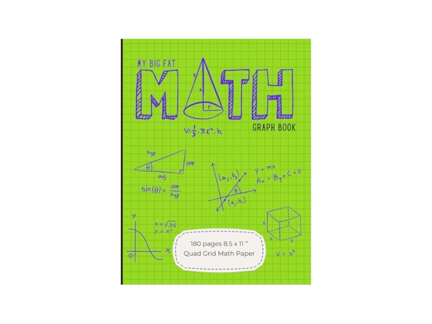 My Big Fat MATH Graph Book A Stylish And Inviting Grid Paper Notebook To Practice Graph Exercises Mathematics Notebooks EDAcademy Amazon Books