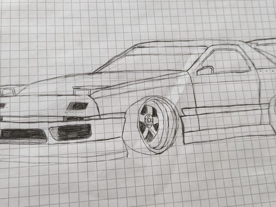 My First Try Drawing A Car R JDM