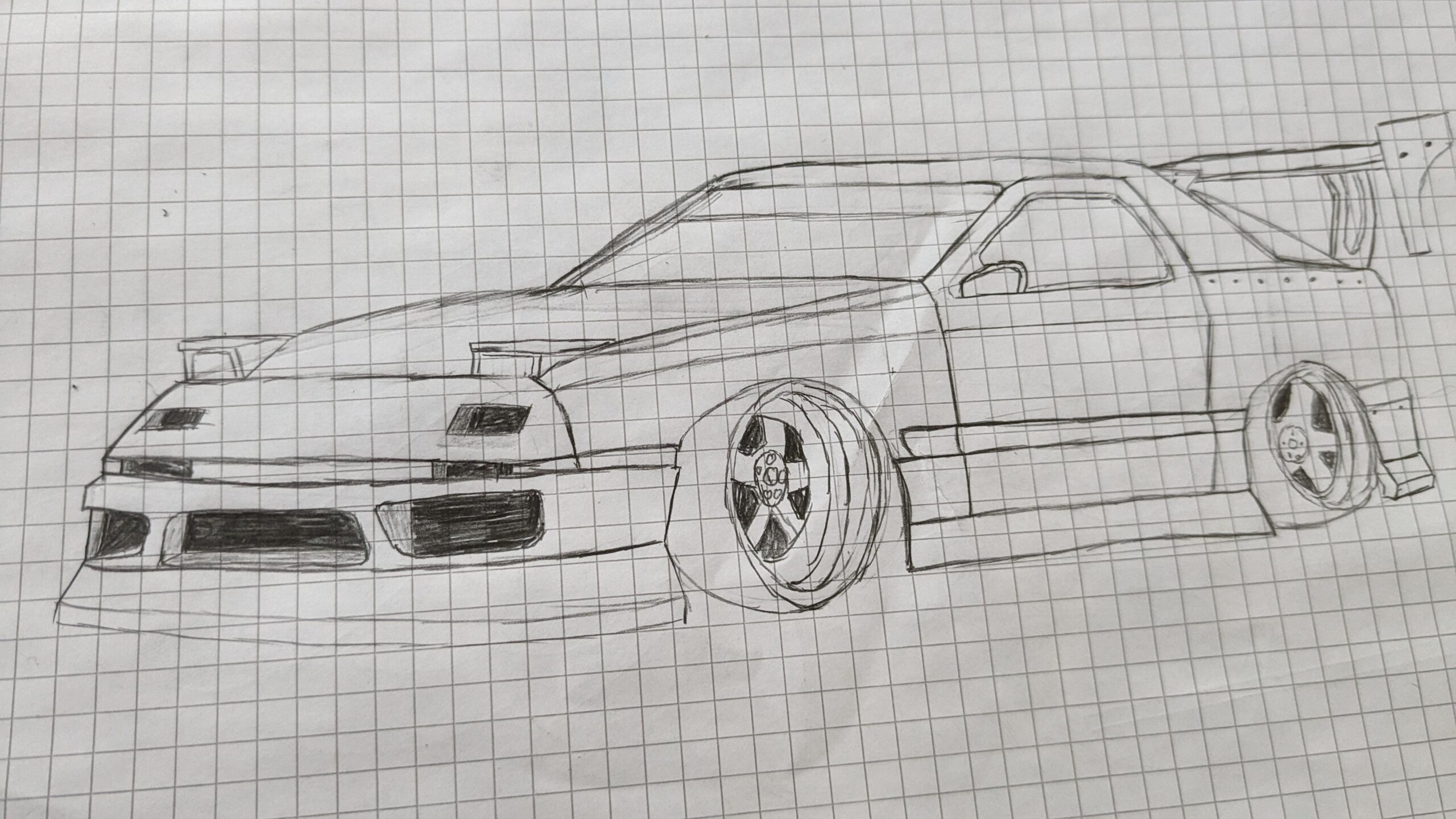 My First Try Drawing A Car R JDM