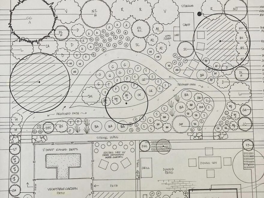 My Hand Drawn Garden Design Process Perrico Gardens Pittsburgh Garden Landscape Design