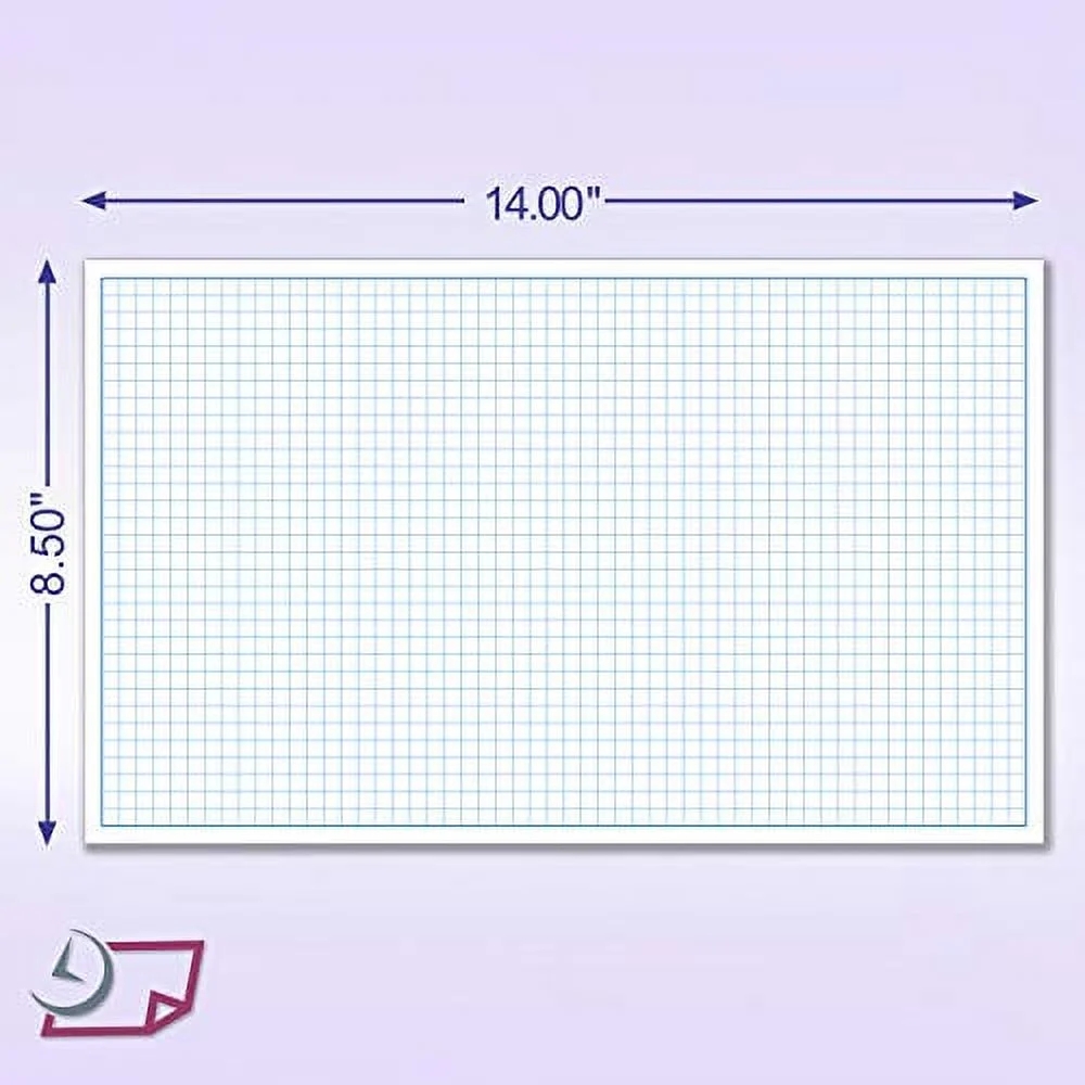 Next Day Labels Blueprint And Graph Paper 8 1 2 X 14 50 Sheets Quadrille 4 Square Per Inch Walmart