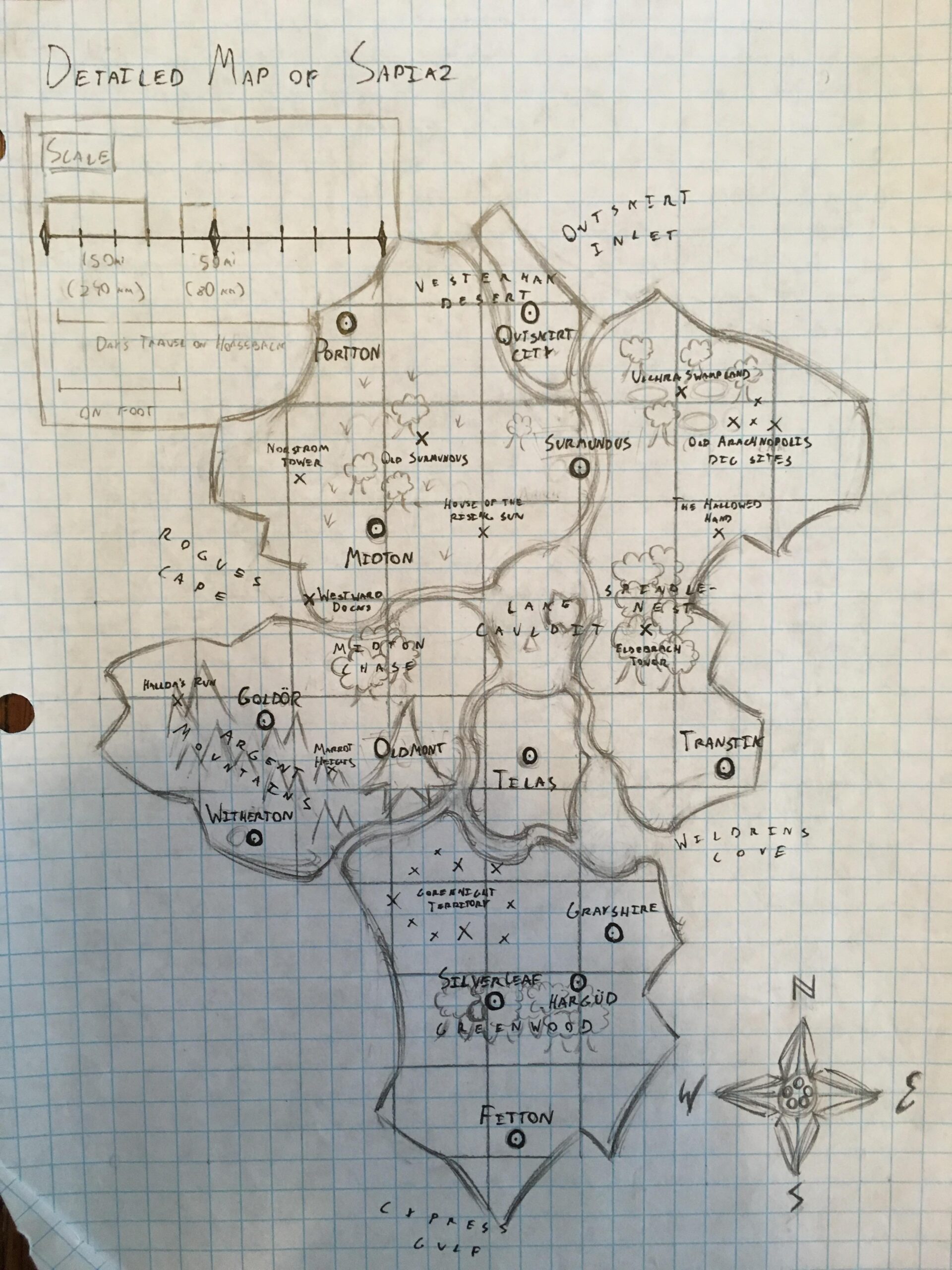 OC I Know That Computer generated And Full color Maps Are All The Rage But I ll Always Love Making The Good Old fashioned Graph Paper Pencil And Pen Maps R DnD